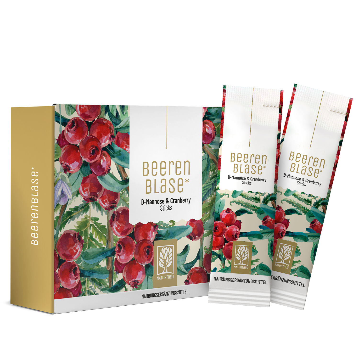 naturtreu-beerenblase-sticks-d-mannose-cranberry-k-rbiskern-getr-nkepulver image 1
