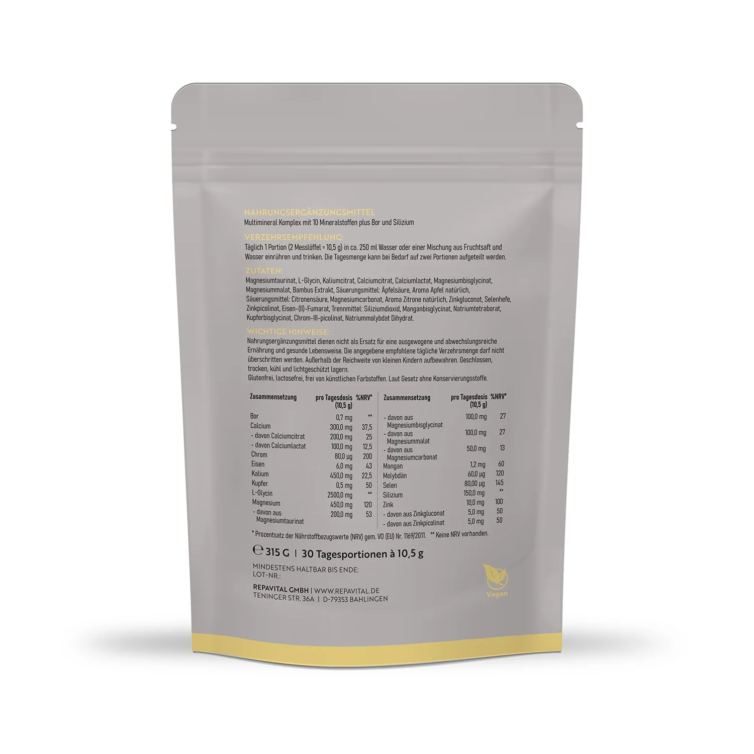 repavital-vitaessenz-mineral-multimineral-komplex-315-g-pulver image 2