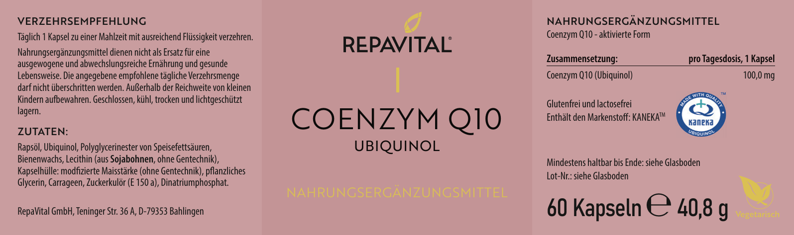 repavital-coenzym-q10-ubiquinol-100-mg-60-vegetarische-kapseln image 2