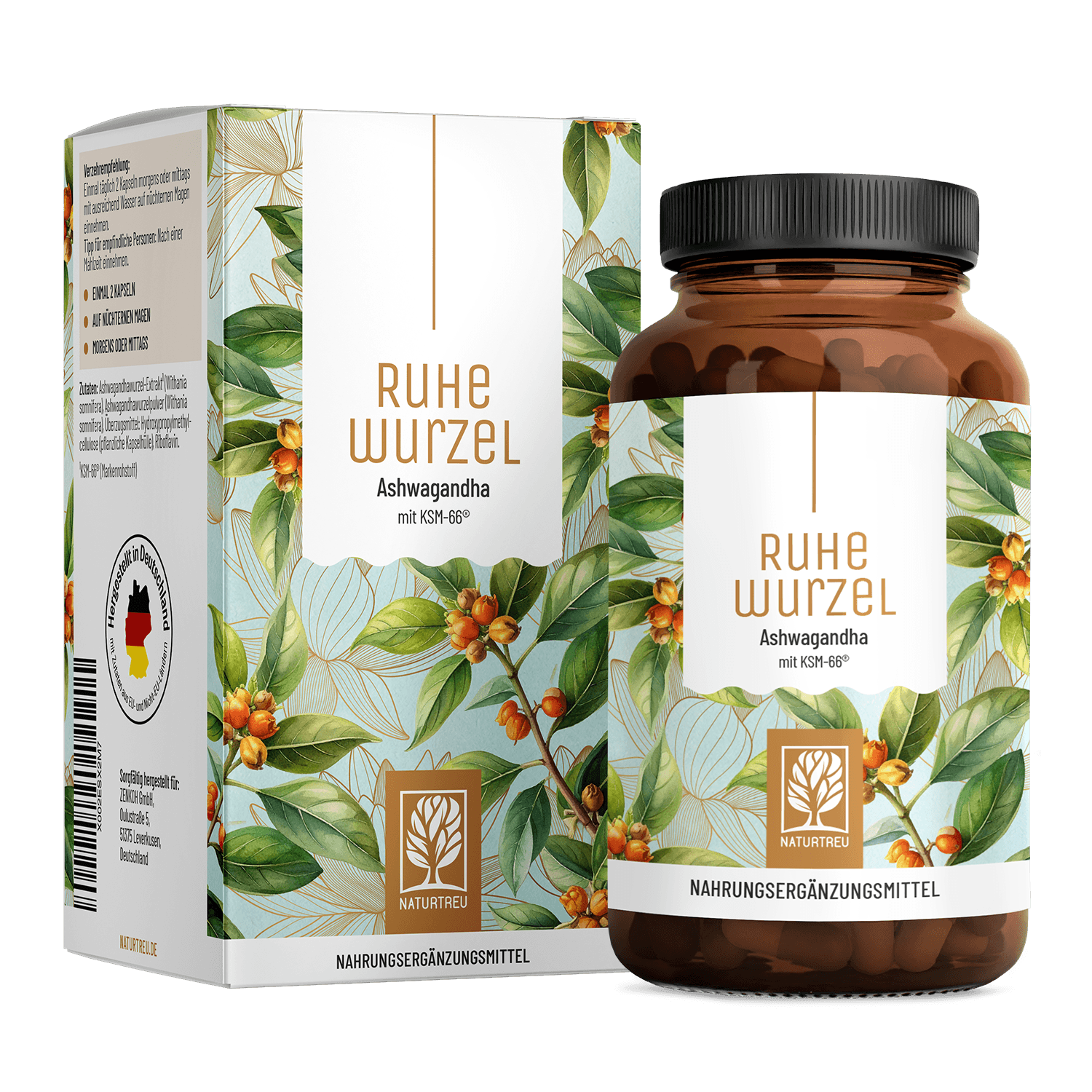 naturtreu-ruhewurzel-ashwagandha-mit-ksm-66-vitamin-b2 image 1