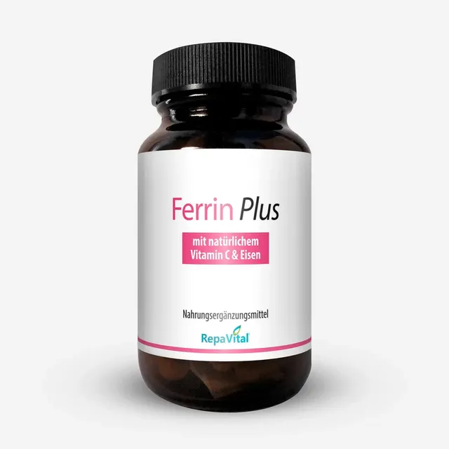 repavital-ferrin-plus-eisen-aus-curryblattextrakt-vitamin-c-60-kapseln image 1