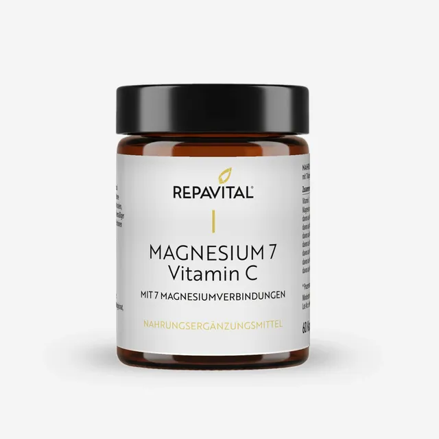 repavital-magnesium-7-vitamin-c-7-formen-60-kapseln image 1