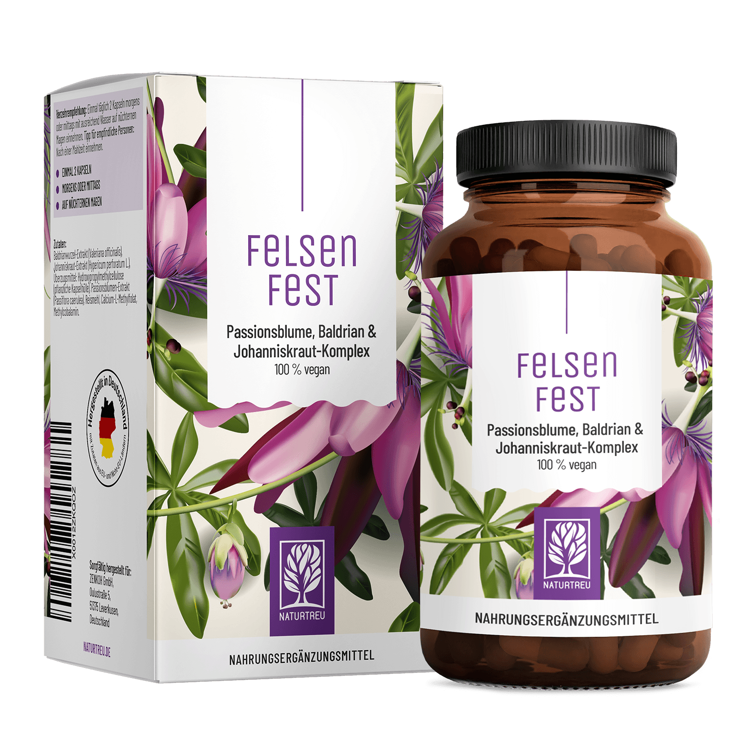 naturtreu-felsenfest-johanniskraut-baldrian-passionsblume-komplex-kapseln image 1
