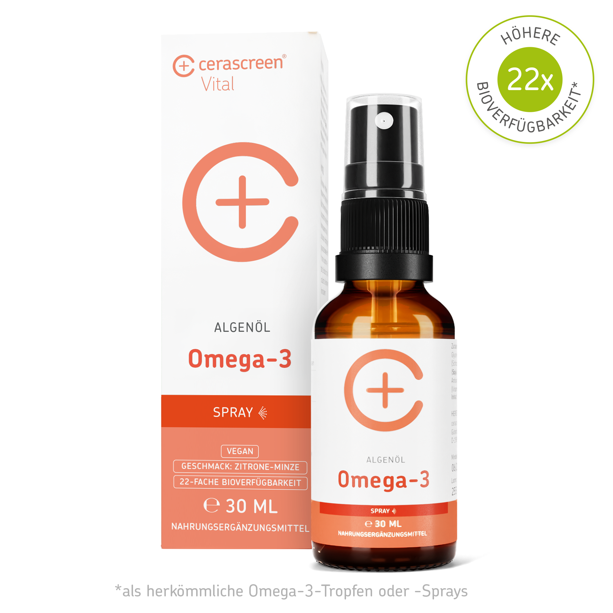 cerascreen-vital-omega-3-spray-veganes-dha-epa-spray-zitrone-minze image 1