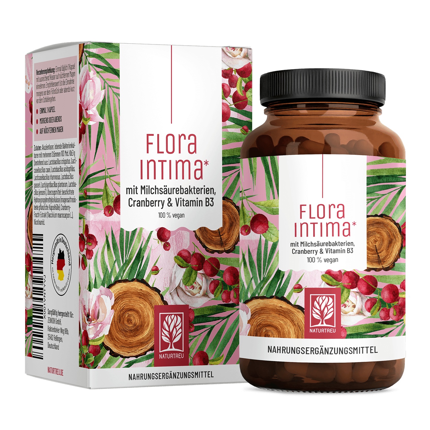 naturtreu-floraintima-milchs-urebakterien-kapseln-mit-cranberry-vitamin-b3 image 1